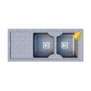 سینک گرانیتی آونکس توکار دو لگن بالسا طوسی