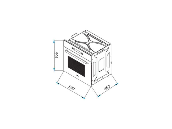 FE5W.فربرقی استیل البرز سفید.ابعاد