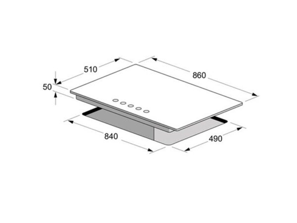 گاز صفحه شیشه مدل Gi24T اخوان - Image 3