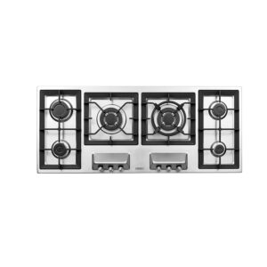اجاق گاز رومیزی شش شعله مدل S-6125 استیل البرز