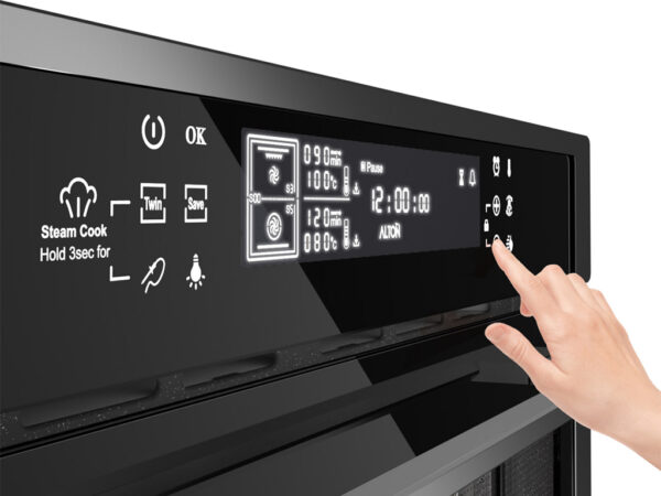 فر شیشه مشکی , استیل  توکار V500TS آلتون - Image 2