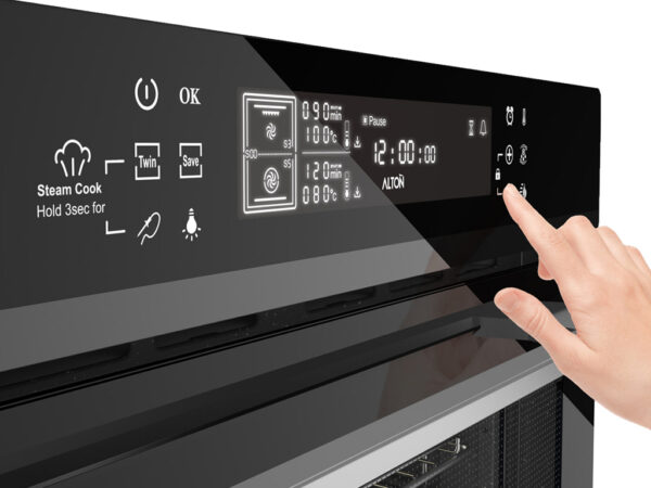 فر شیشه مشکی توکار V504T آلتون - Image 2