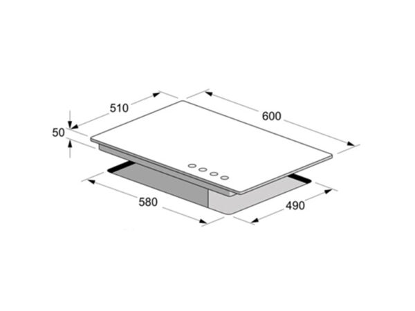 گاز صفحه شیشه مدل V28 اخوان - Image 3